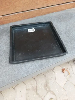 Saucer Square 25 Cm Black