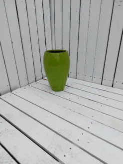 Høj Glasfiberpotte Limegrøn - Lille