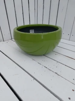 Lav Glasfiberpotte Limegrøn