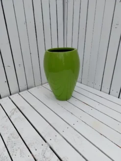 Høj Glasfiberpotte Limegrøn - Mellem