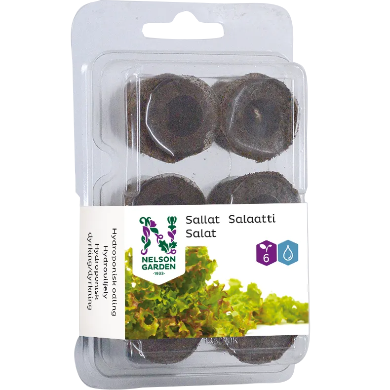 Hydroponisk, Brikette Med Frø, Salat 3 Hydroponisk, Brikette Med Frø, Salat