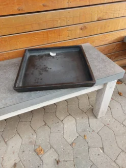 Saucer Square 38 Cm Black