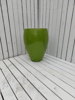 Høj Glasfiberpotte Limegrøn - Stor