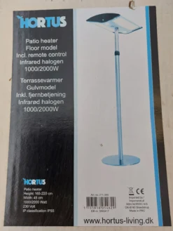 Hortus Terrassevarmer Gulvmodel